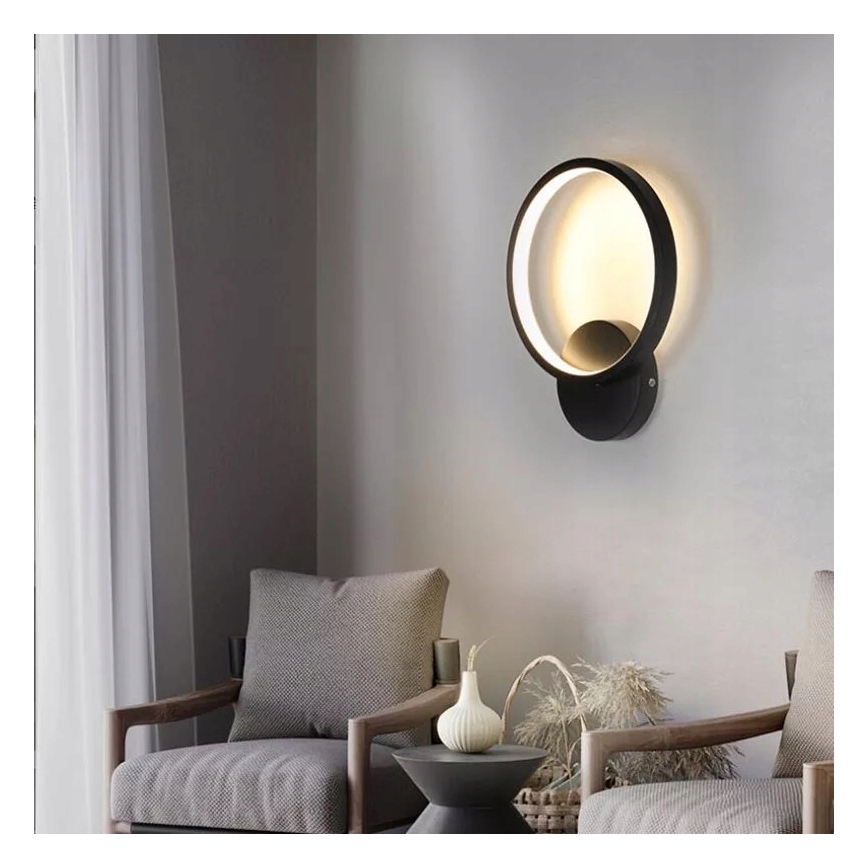 Applique murale LED/14W/230V noire