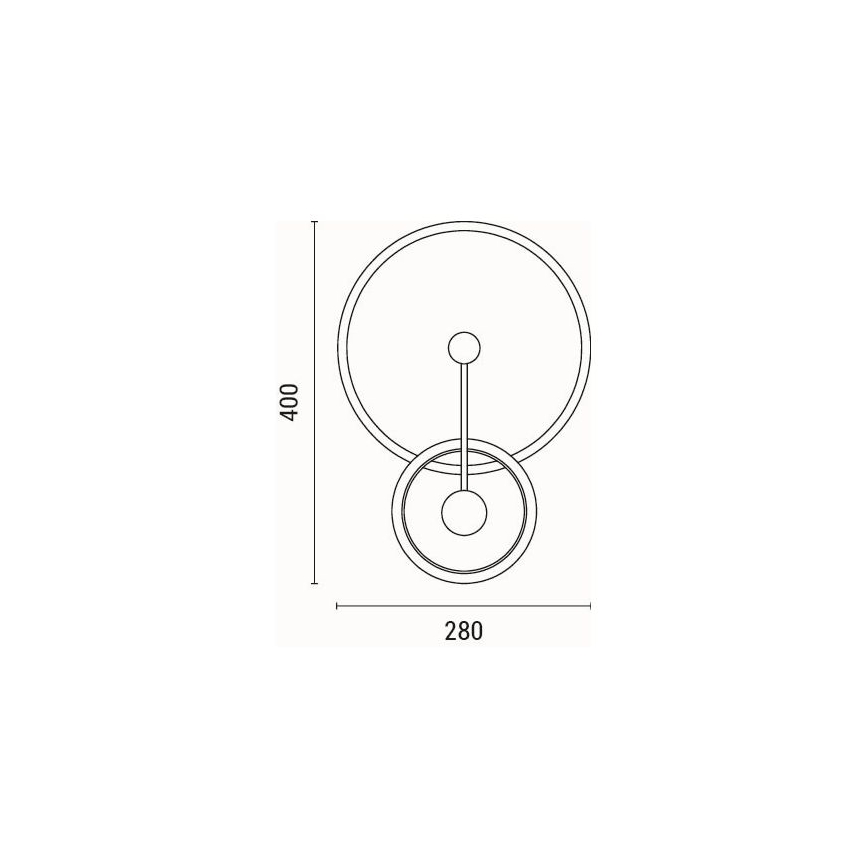 Applique murale LED/15W/230V 3000K