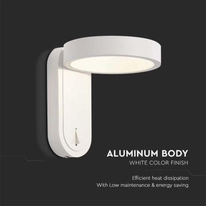 Applique murale LED/5W/230V 3000K/4000K blanc