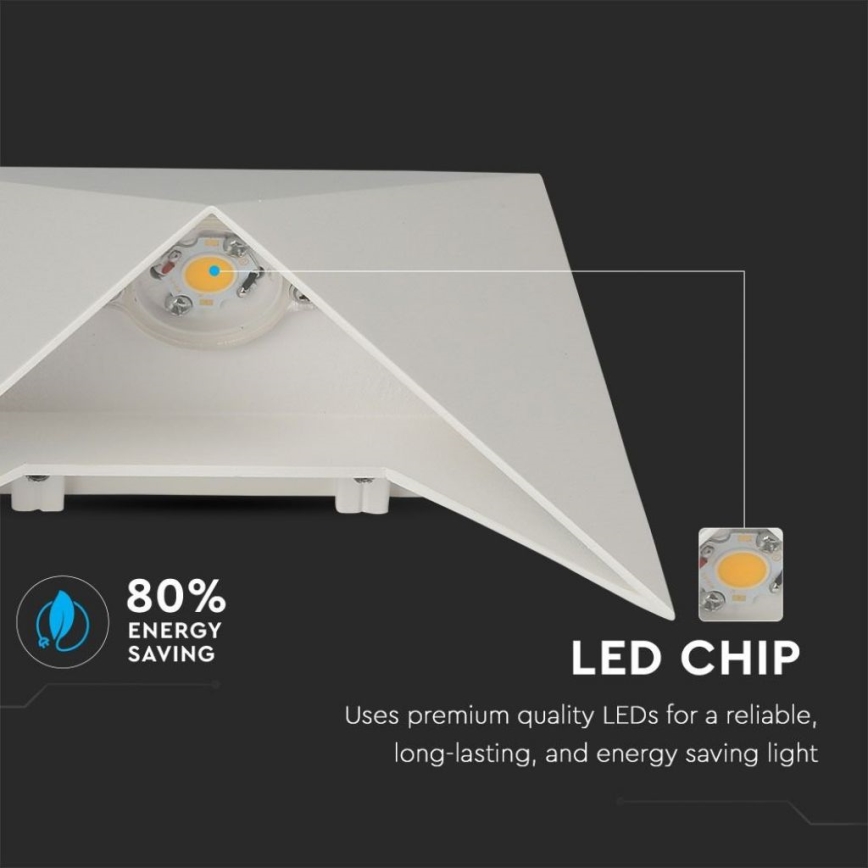 Applique murale LED/5W/230V 4000K IP65 blanche