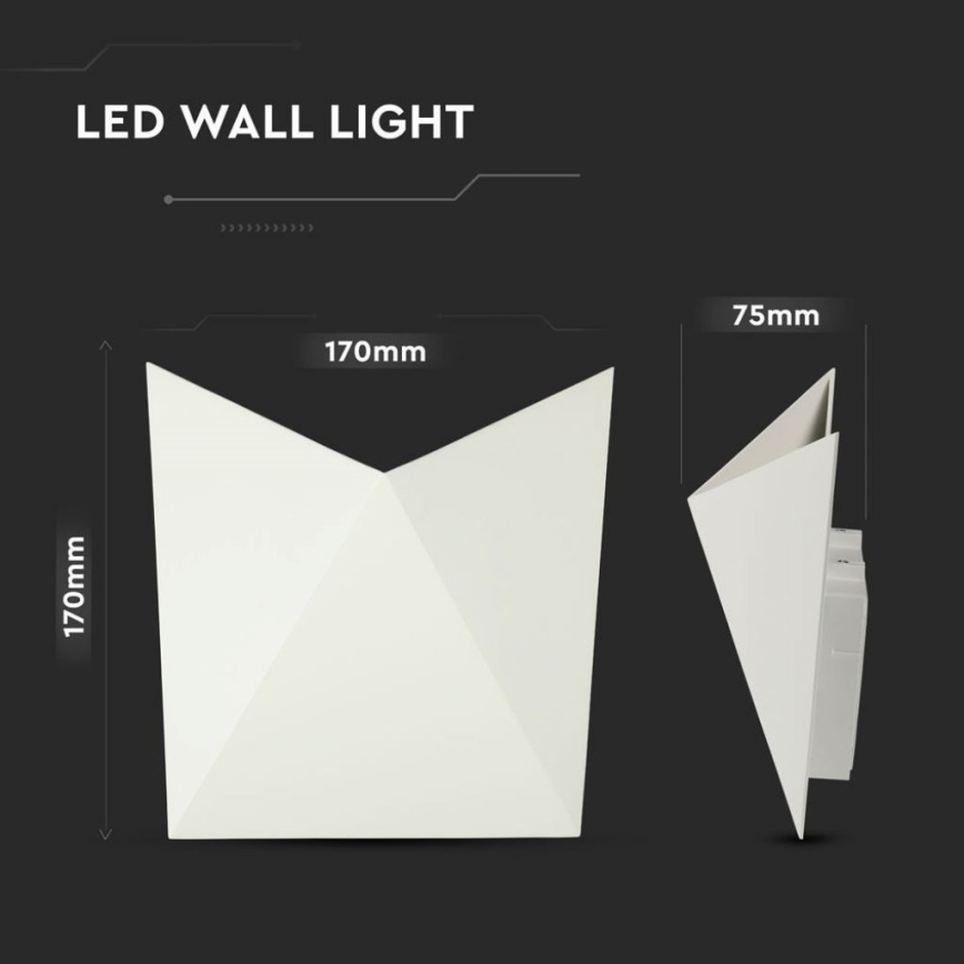 Applique murale LED/5W/230V 4000K IP65 blanche