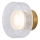 Applique murale LED/8W/230V 3000K doré/transparent