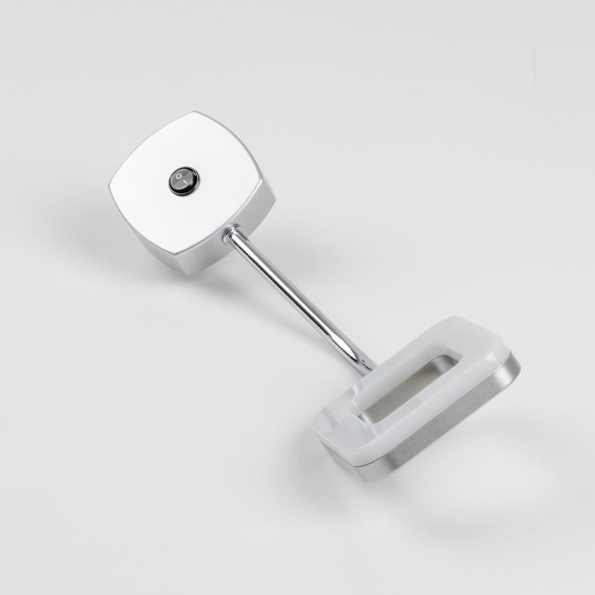 Applique murale LED à brancher sur prise — 3,2 W / 230 V — chrome mat