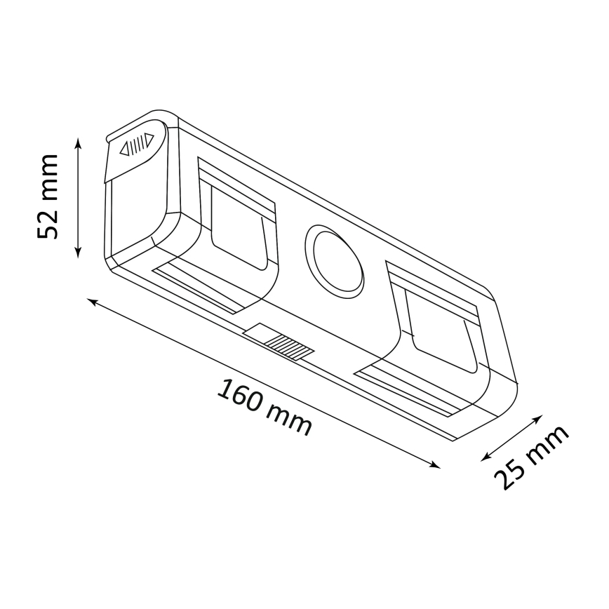 Applique murale LED avec un détecteur LED/3xAA/4,5V