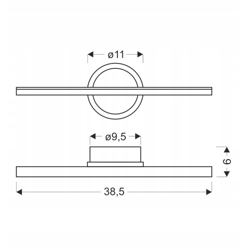 Applique murale LED BATUTA LED/10W/230V marron