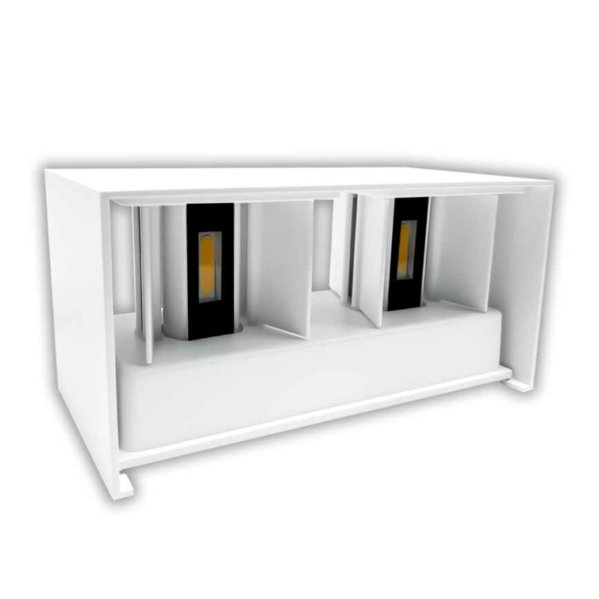 Applique murale LED d'extérieur 24W/230V 3000K IP65 blanche