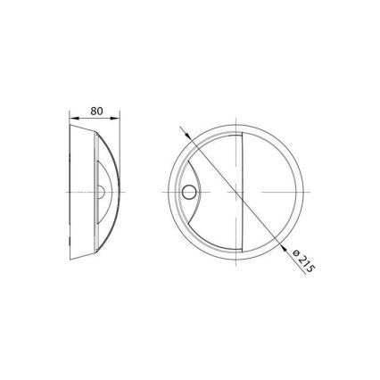 Applique murale LED d'extérieur avec détecteur LED/14W/230V IP54