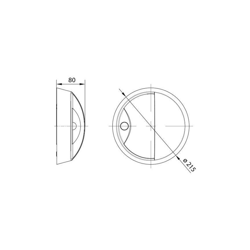 Applique murale LED d'extérieur avec détecteur LED/14W/230V IP54