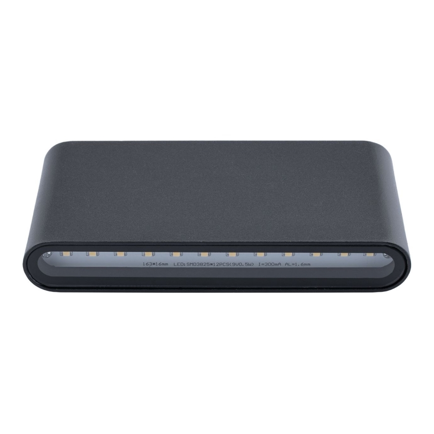 Applique murale LED d'extérieur FLOW 2xLED/6W/230V IP54 noir