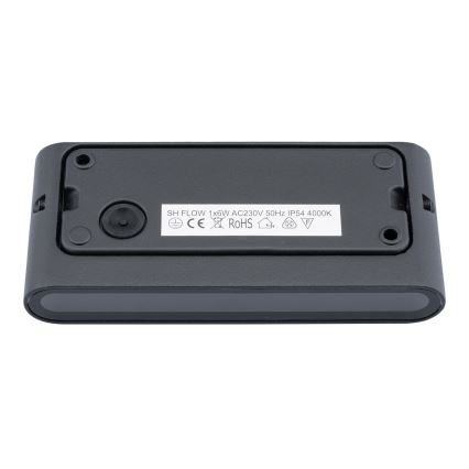 Applique murale LED d'extérieur FLOW LED/6W/230V IP54 noir