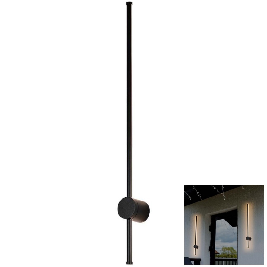 Applique murale LED d'extérieur LED/12W/230V 3000K IP65 noir