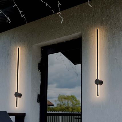 Applique murale LED d'extérieur LED/12W/230V 3000K IP65 noir