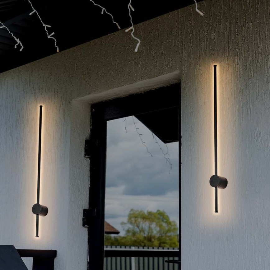 Applique murale LED d'extérieur LED/12W/230V 3000K IP65 noir
