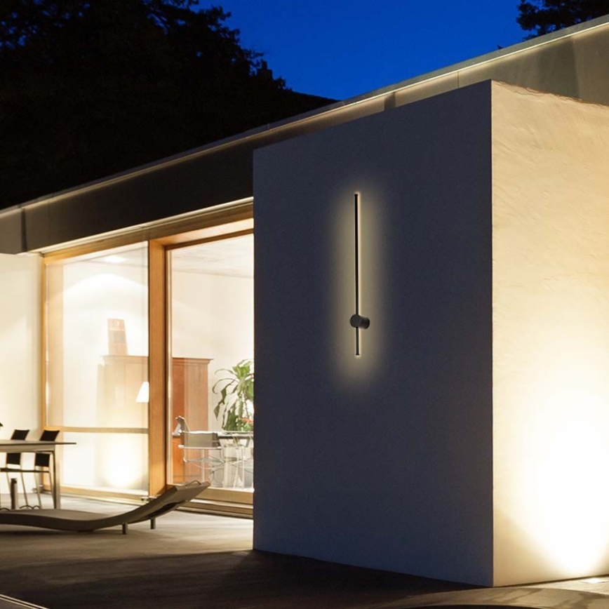 Applique murale LED d'extérieur LED/12W/230V 3000K IP65 noir