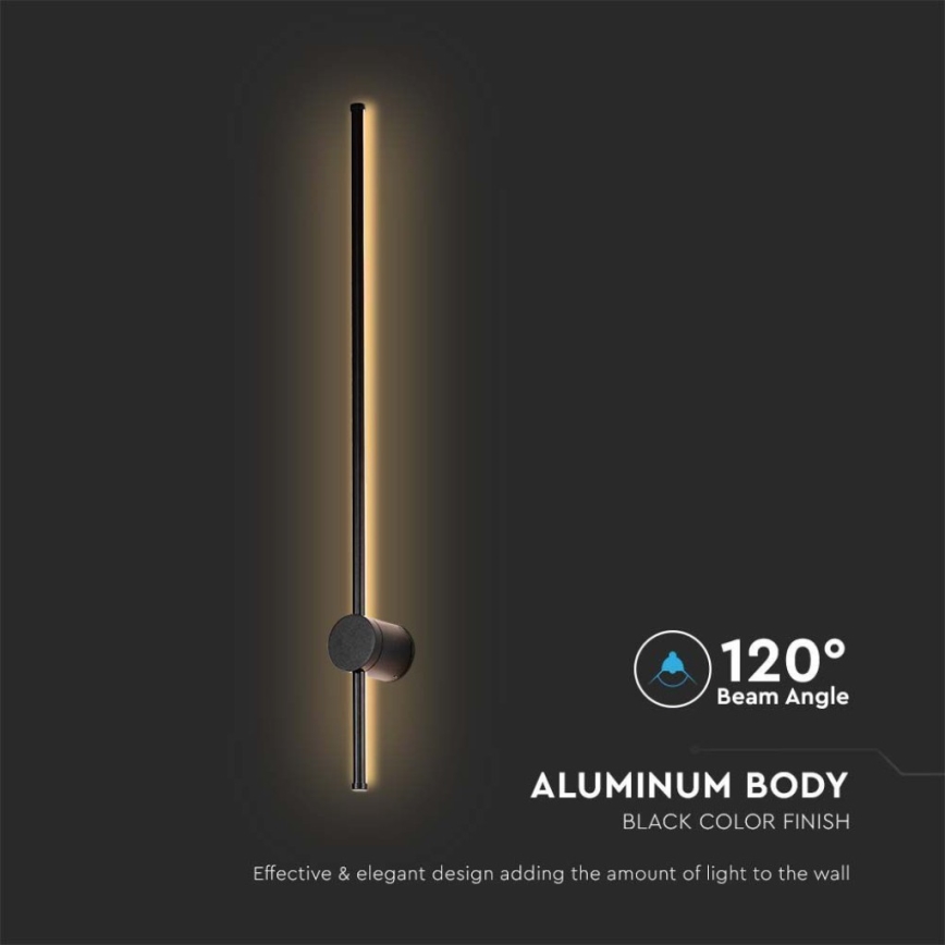 Applique murale LED d'extérieur LED/12W/230V 3000K IP65 noir
