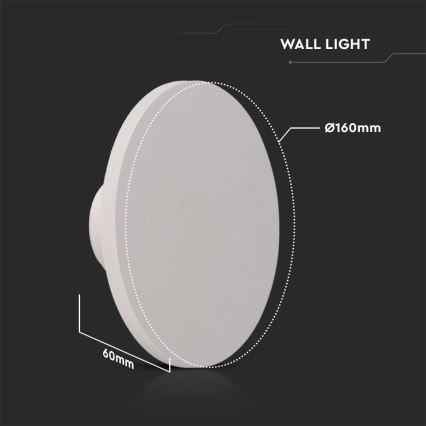 Applique murale LED d'extérieur LED/12W/230V 4000K IP65 blanc