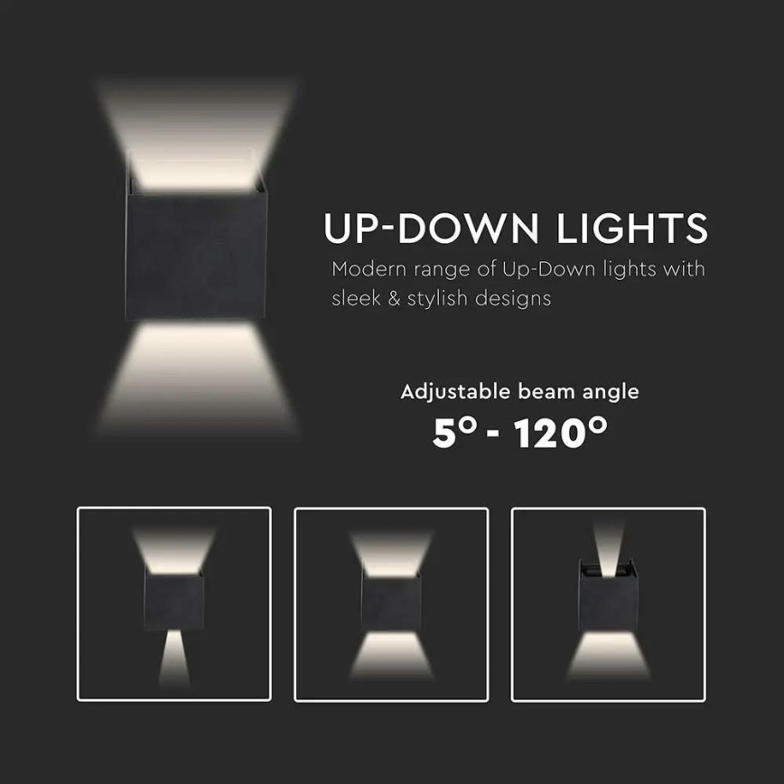 Applique murale LED d'extérieur LED/5W/230V 4000K IP65 noire