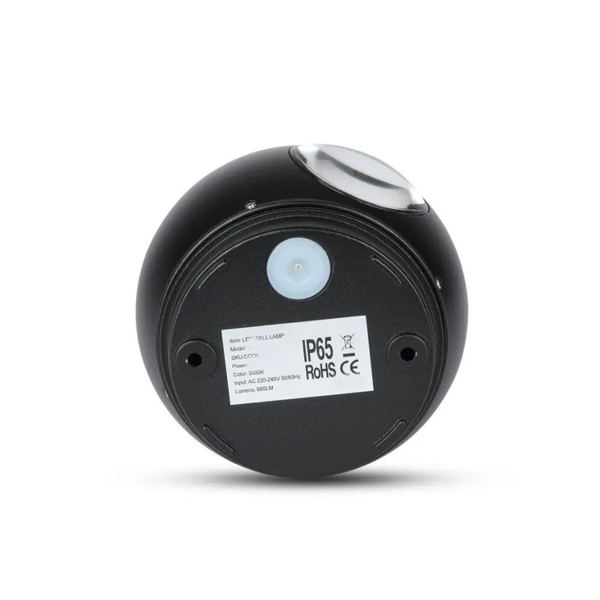 Applique murale LED d'extérieur LED/6W/230V 3000K IP65 noir