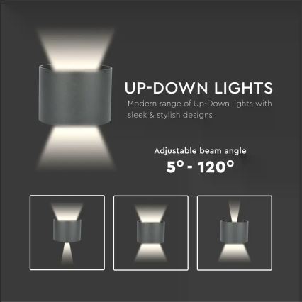 Applique murale LED d'extérieur LED/6W/230V 3000K IP65 noire