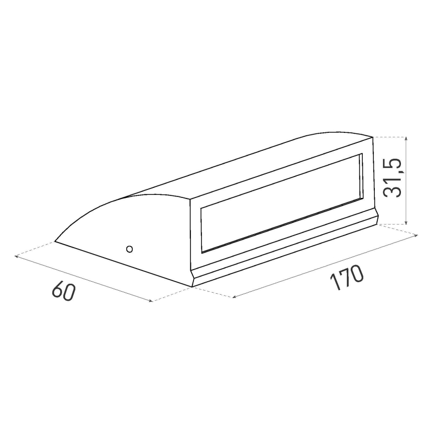 Applique murale LED d'extérieur LED/6W/230V IP54