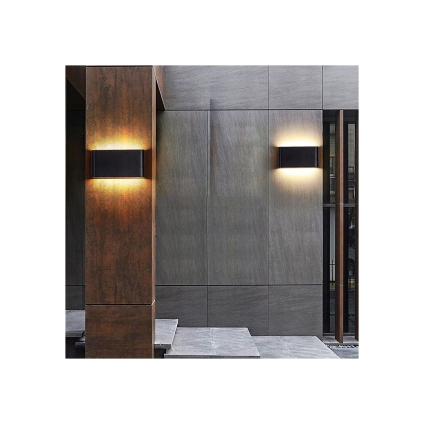 Applique murale LED extérieure FLOW 2xLED/6W/230V IP54 3000K anthracite