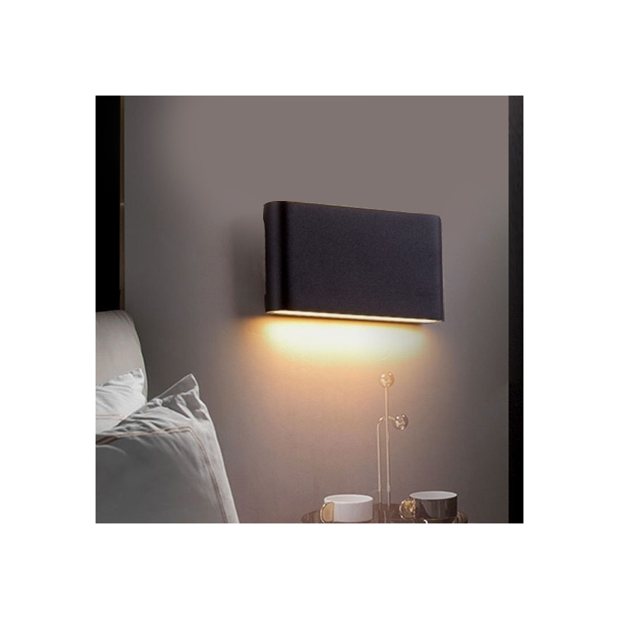 Applique murale LED extérieure FLOW LED/9W/230V IP54 4000K noir