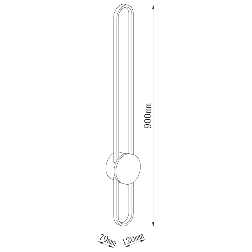 Applique murale LED FLORENTYNA LED/24W/230V 4000K dorée/noire