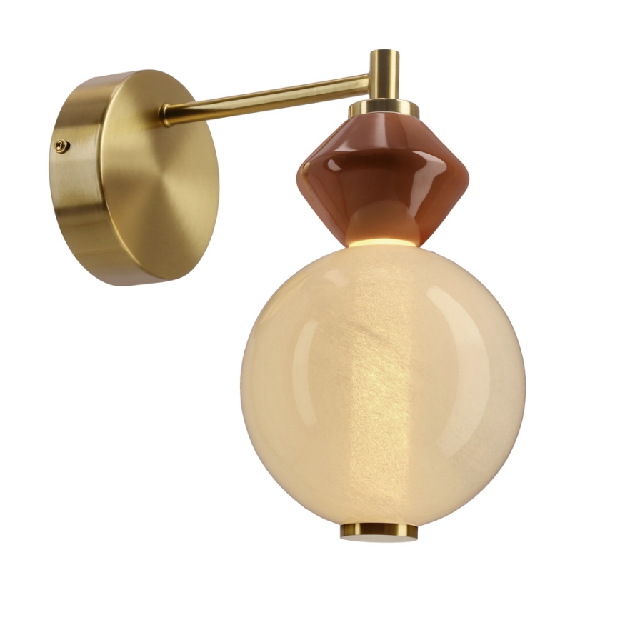 Applique murale LED FLORES LED/7W/230V dorée/marron