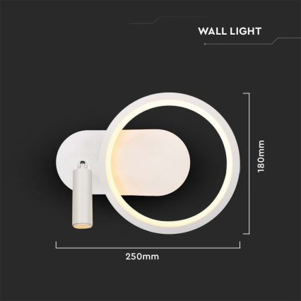 Applique murale LED LED/14W/230V 3000K blanc