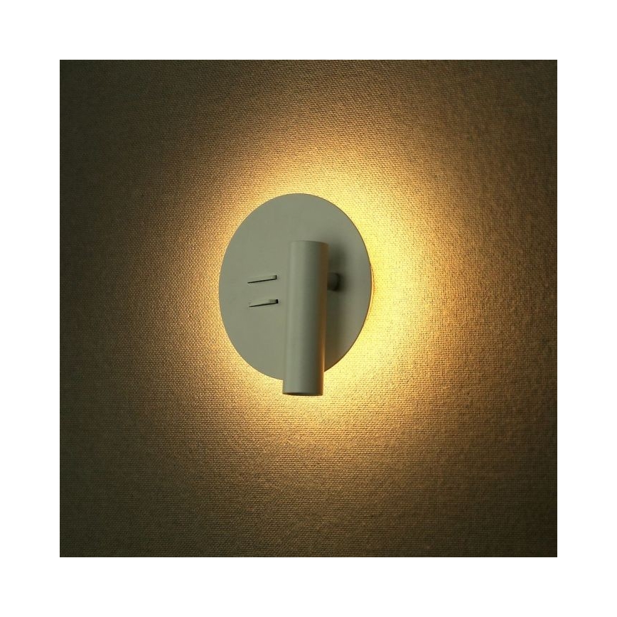Applique murale LED LED/3W/230V + LED/6W/230V 3000K blanc