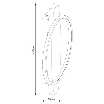Applique murale LED MELISA LED/12W/230V en pin