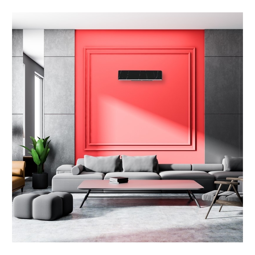 Applique murale LED PIERCE LED/12W/230V 30 cm noir
