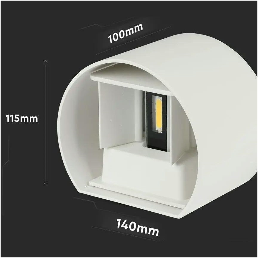 Applique murale LED pour extérieur LED/6W/230V 4000K IP65 blanche