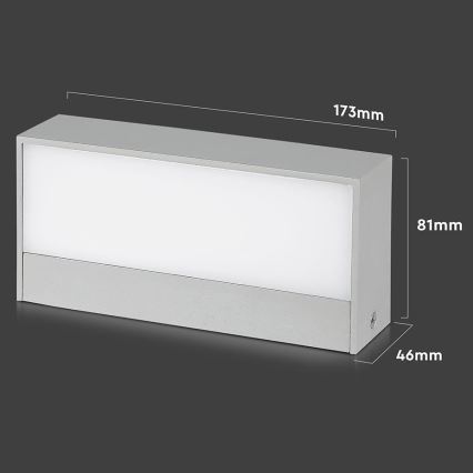 Applique murale LED pour extérieur LED/9W/230V 6500K IP65