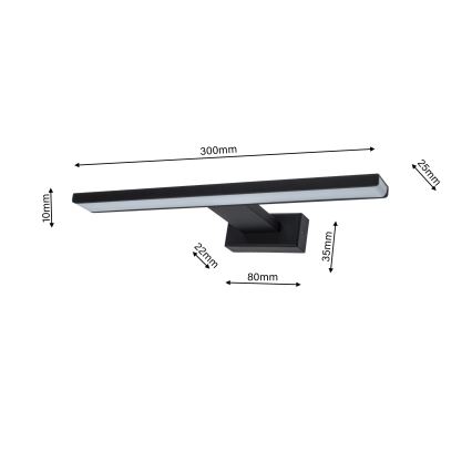 Applique murale LED salle de bain SHINE 1xLED/7W/230V IP44