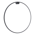 Applique murale LED SATURNO LED/46W/230V Ø 80 cm IP44 noire