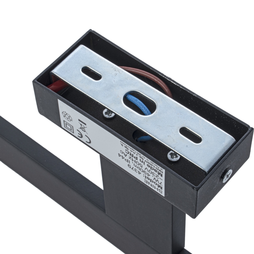 Applique murale LED SHINE pour salle de bains 7W/230V 30 cm IP44 noir