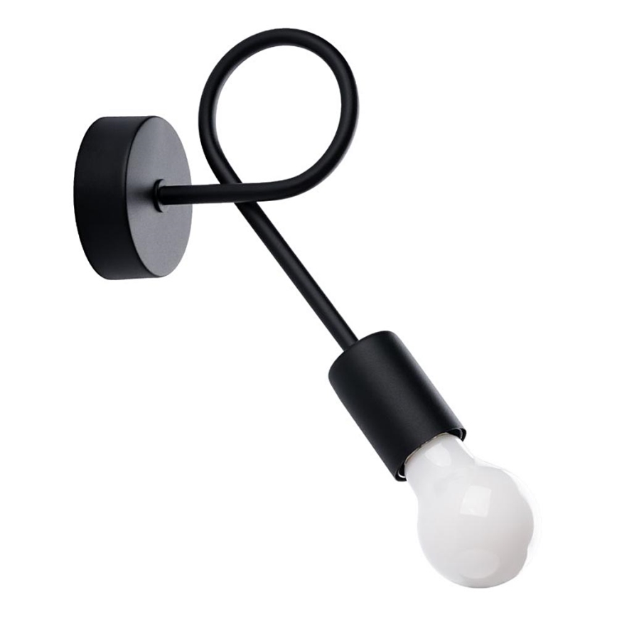 Applique murale LEVAR 1xE27/15W/230V noir