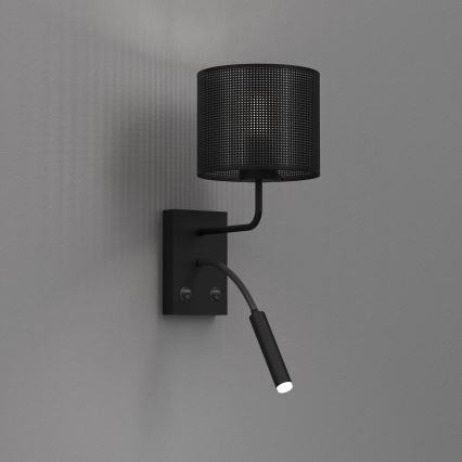 Applique murale LOFT SHADE 1xE27/60W+1xG9/8W/230V noir
