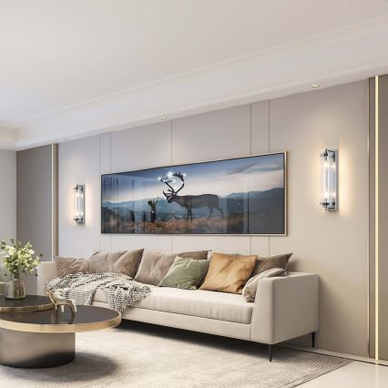 Applique murale LORENZO 2xE14/40W/230V chrome brillant