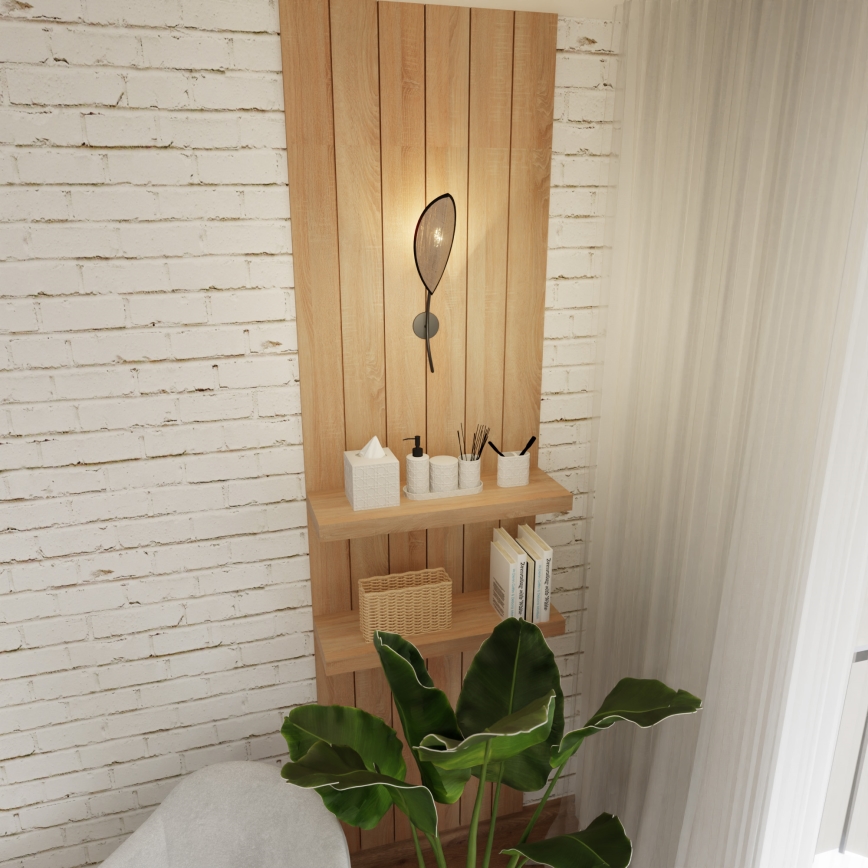 Applique murale LOTUS 1xE14/10W/230V noir/beige