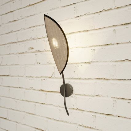 Applique murale LOTUS 1xE14/10W/230V noir/beige