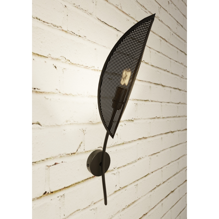 Applique murale LOTUS 1xE14/10W/230V noir/doré