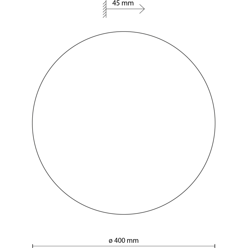 Applique murale LUNA 4xG9/8W/230V d. 40 cm blanc
