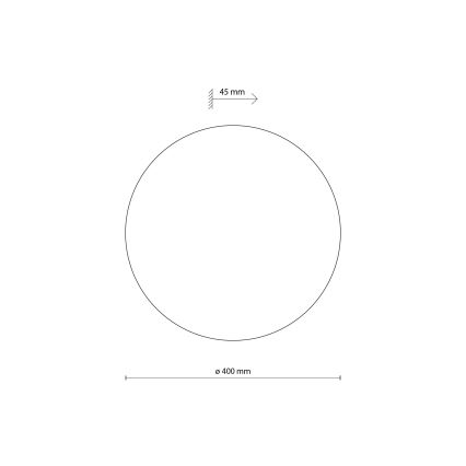 Applique murale LUNA 4xG9/8W/230V d. 40 cm gris