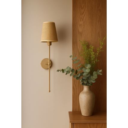 Applique murale MADELA 1xE14/40W/230V jute/beige
