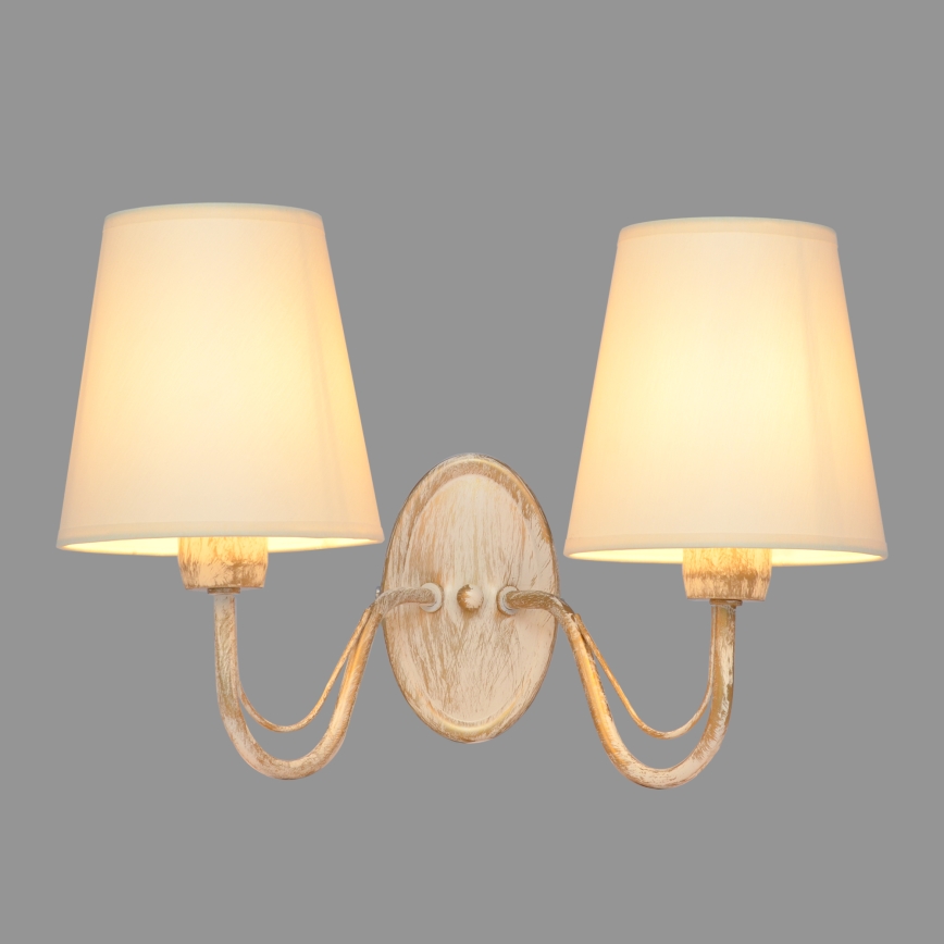 Applique murale MALBO 2xE27/15W/230V beige