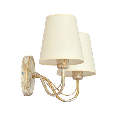 Applique murale MALBO 2xE27/15W/230V beige