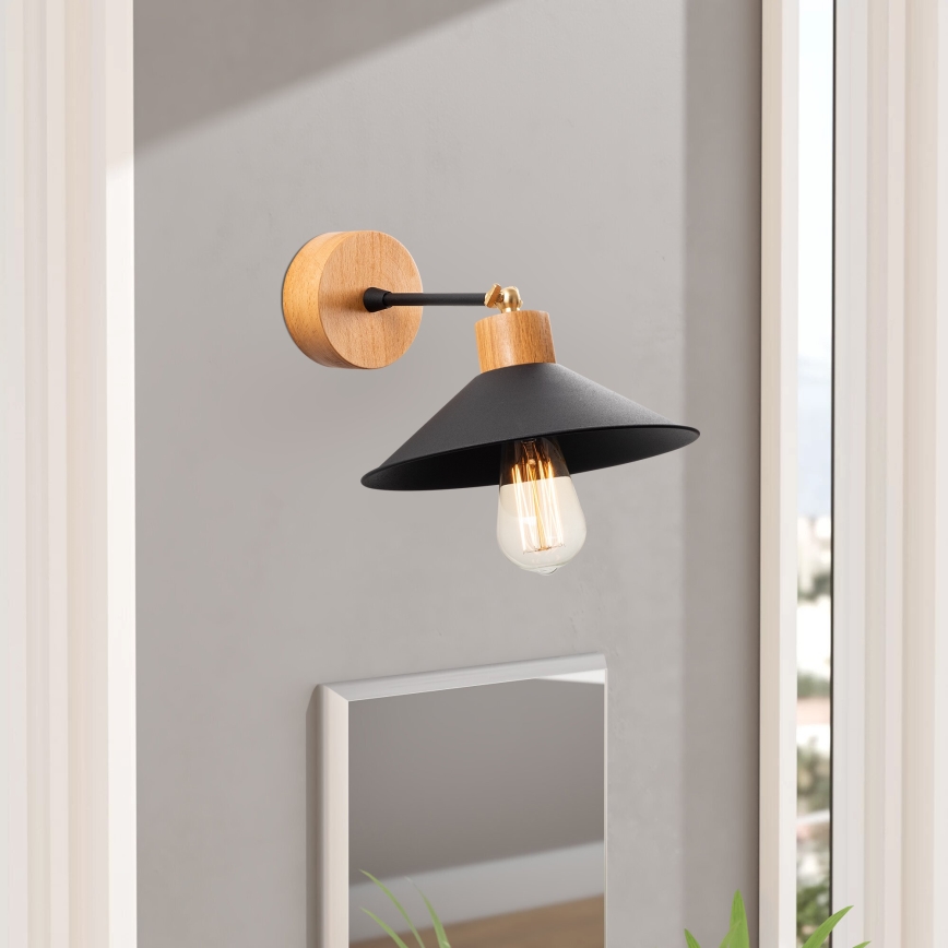 Applique murale MANAVGAT 1xE27/40W/230V marron/noir