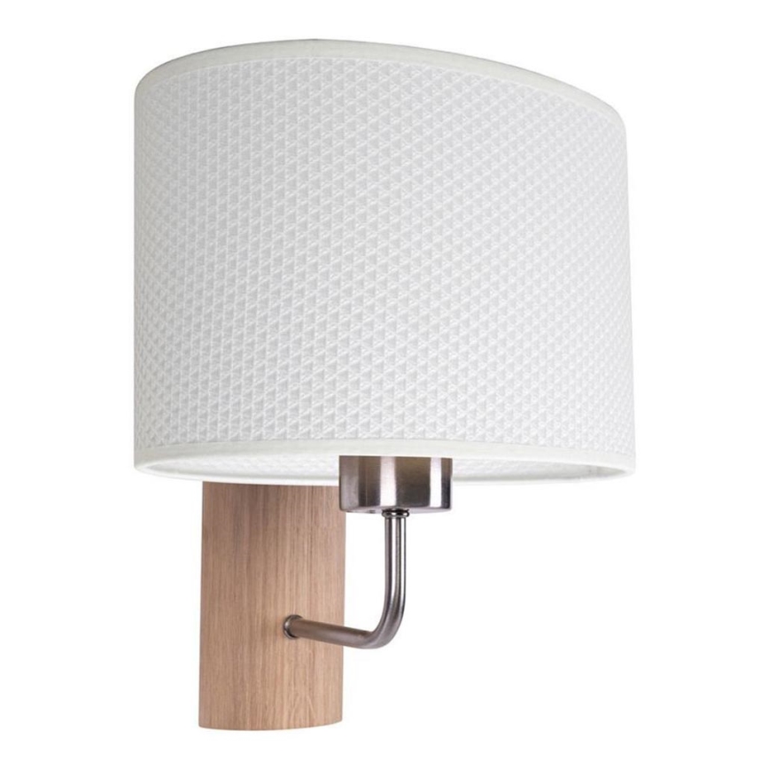 Applique murale MERCEDES 1xE27/25W/230V blanc/chêne